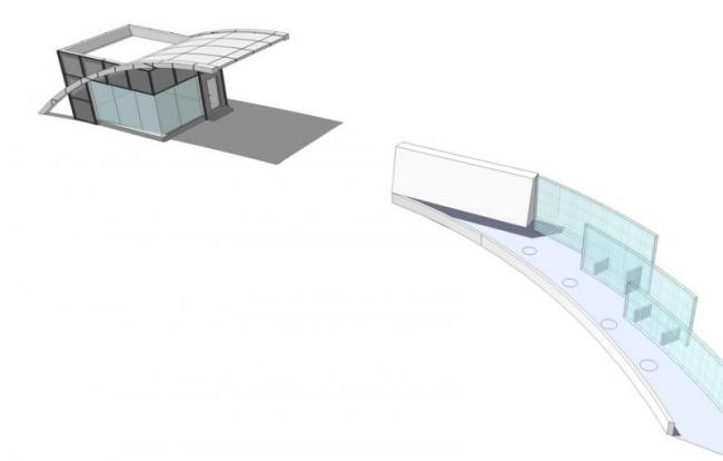 Sketchup素材模型|现代入口大门,素材组件 Sketchup素材模型|现代入口大门,素材组件