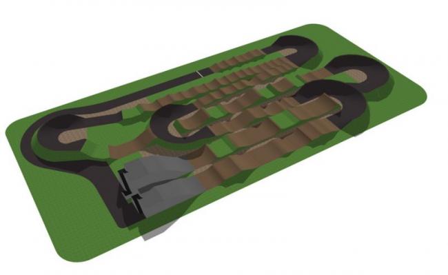 Sketchup素材模型|竞速滑道 Sketchup素材模型|竞速滑道