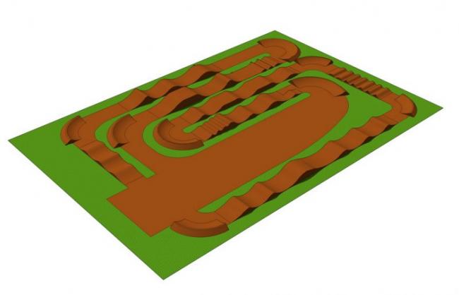 Sketchup素材模型|竞速滑道 Sketchup素材模型|竞速滑道