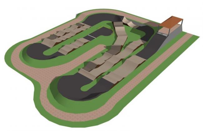 Sketchup素材模型|竞速滑道 Sketchup素材模型|竞速滑道