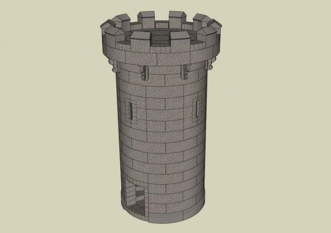 Sketchup素材模型|景观塔素材组件 Sketchup素材模型|景观塔素材组件