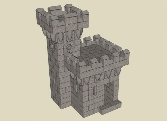 Sketchup素材模型|景观塔素材组件 Sketchup素材模型|景观塔素材组件