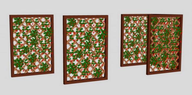 Sketchup素材模型|景观屏风素材组件 Sketchup素材模型|景观屏风素材组件