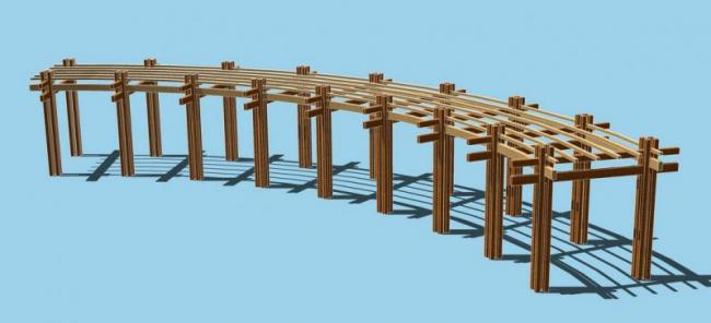 Sketchup素材模型|花架景观素材组件 Sketchup素材模型|花架景观素材组件