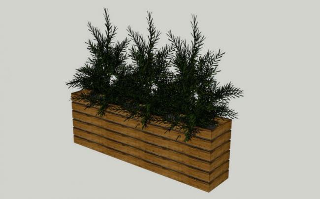 Sketchup素材模型|花池景观素材组件 Sketchup素材模型|花池景观素材组件