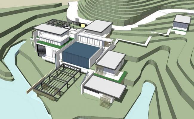 Sketchup酒店模型|多层山地酒店,现代风格 Sketchup酒店模型|多层山地酒店,现代风格