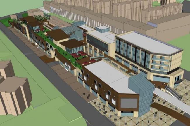 Sketchup综合体模型|高层办公楼，多层高层混合商业综合体，现代风格-BIM建筑网