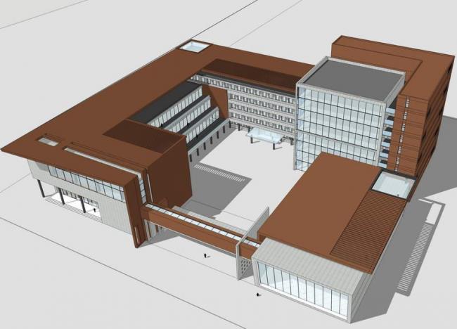 Sketchup酒店模型|多层酒店,现代风格 Sketchup酒店模型|多层酒店,现代风格