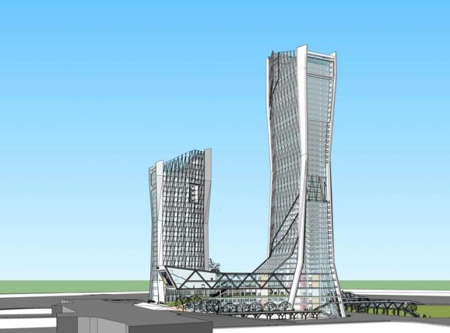 Sketchup办公模型|超高层办公,现代风格 Sketchup办公模型|超高层办公,现代风格