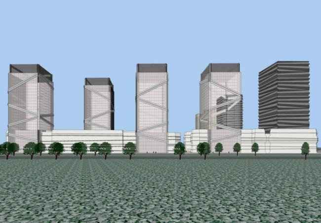 Sketchup办公模型|高层办公楼,现代风格 Sketchup办公模型|高层办公楼,现代风格