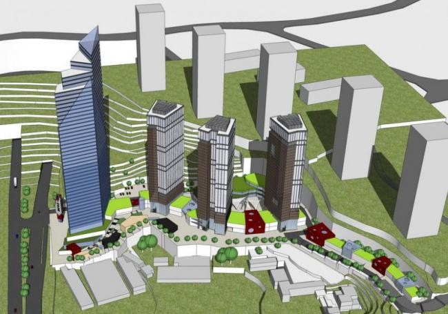 Sketchup办公模型|高层办公楼,现代风格 Sketchup办公模型|高层办公楼,现代风格