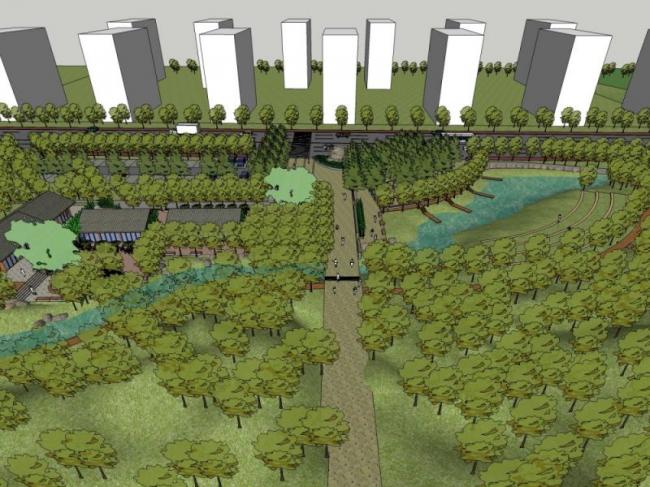 Sketchup景观模型|公园景观,现代风格 Sketchup景观模型|公园景观,现代风格