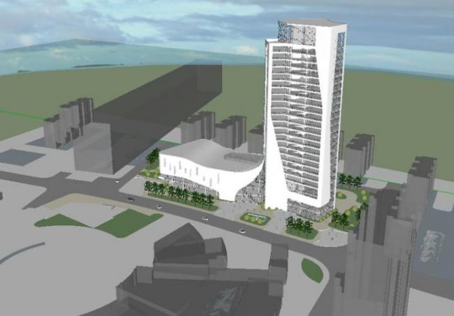 Sketchup办公模型|高层办公楼,现代风格 Sketchup办公模型|高层办公楼,现代风格