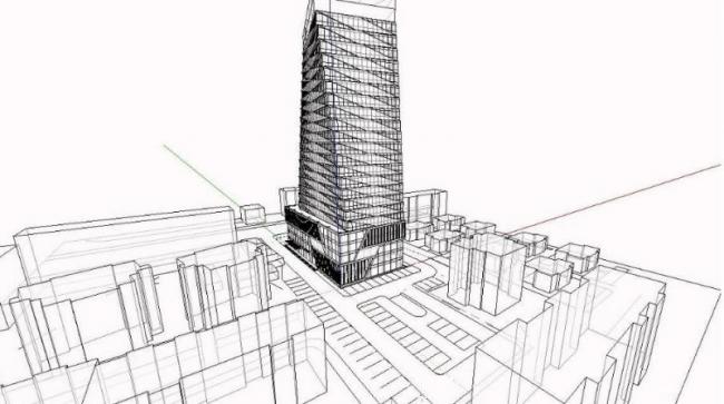 Sketchup办公模型|高层办公楼,现代风格 Sketchup办公模型|高层办公楼,现代风格
