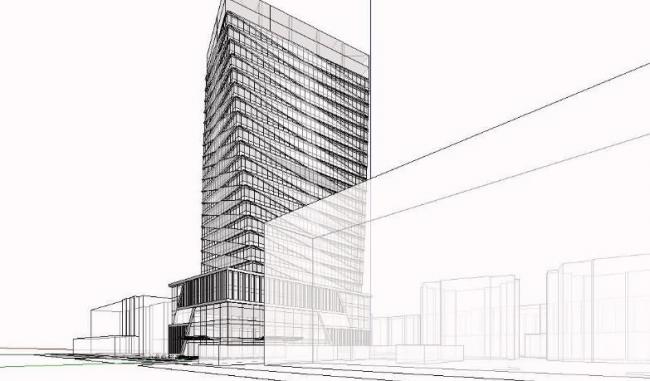 Sketchup办公模型|高层办公楼,现代风格 Sketchup办公模型|高层办公楼,现代风格