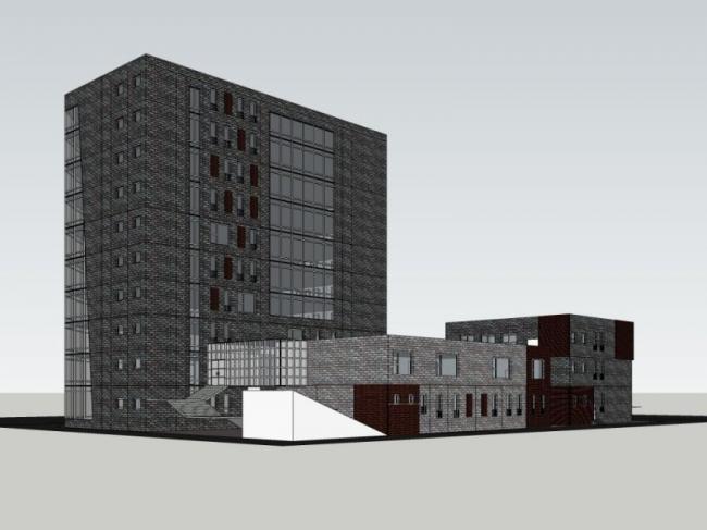 Sketchup办公模型|多高层办公楼,现代风格 Sketchup办公模型|多高层办公楼,现代风格