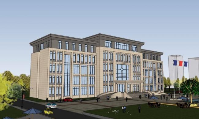 Sketchup办公模型|多层办公楼,现代风格 Sketchup办公模型|多层办公楼,现代风格