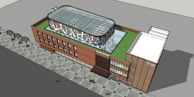 Sketchup商业模型|多层会所,现代风格 Sketchup商业模型|多层会所,现代风格