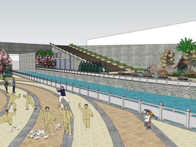 Sketchup景观模型|滨水景观,现代风格 Sketchup景观模型|滨水景观,现代风格