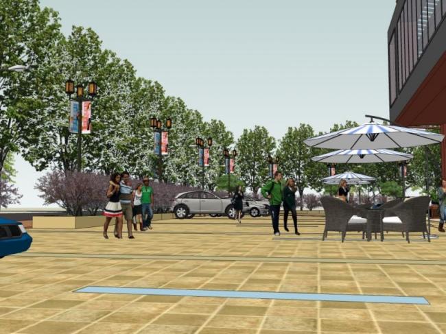 Sketchup景观模型|商业景观,现代风格 Sketchup景观模型|商业景观,现代风格