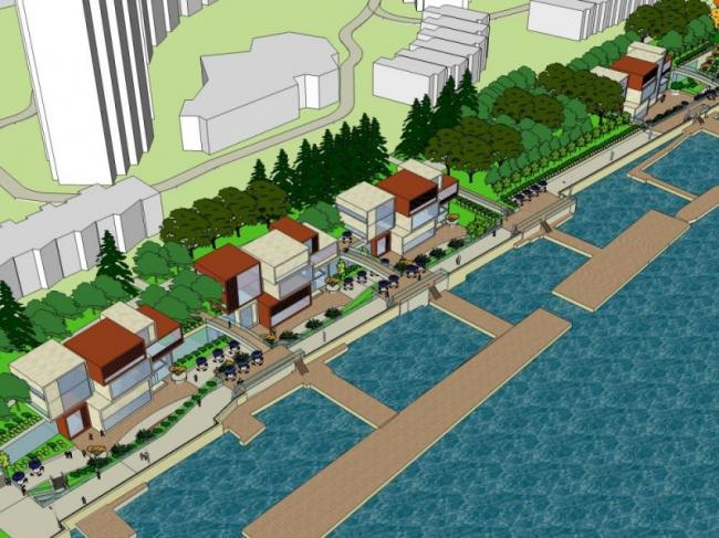 Sketchup景观模型|滨水景观,现代风格 Sketchup景观模型|滨水景观,现代风格