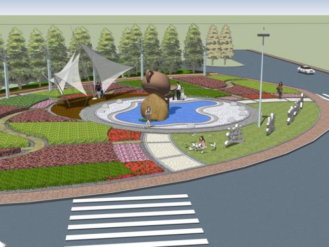 Sketchup景观模型|雕塑景观,现代风格 Sketchup景观模型|雕塑景观,现代风格