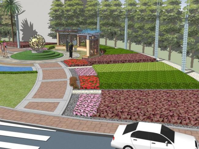 Sketchup景观模型|雕塑景观,现代风格 Sketchup景观模型|雕塑景观,现代风格