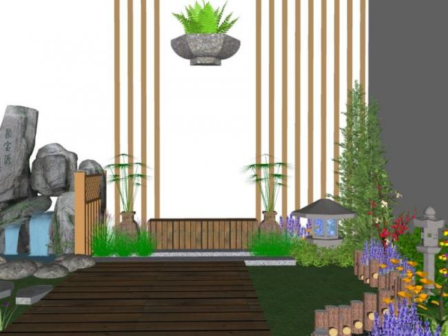 Sketchup景观模型|庭院景观,现代风格 Sketchup景观模型|庭院景观,现代风格