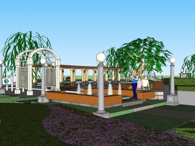 Sketchup景观模型|小区景观,现代风格 Sketchup景观模型|小区景观,现代风格