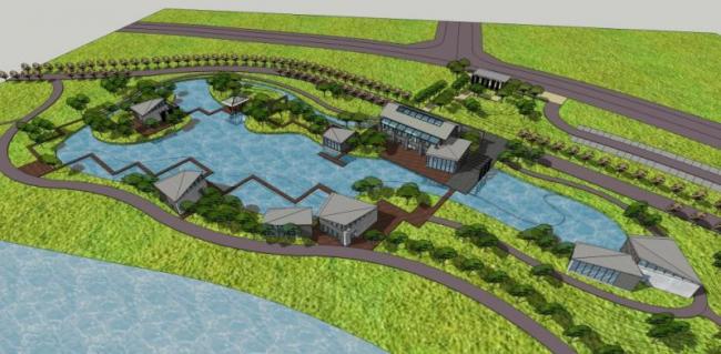 Sketchup景观模型|园林景观,中式风格 Sketchup景观模型|园林景观,中式风格