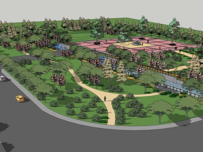 Sketchup景观模型|公园景观,现代风格 Sketchup景观模型|公园景观,现代风格