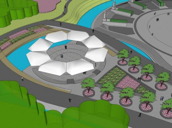 Sketchup景观模型|公园景观,现代风格 Sketchup景观模型|公园景观,现代风格