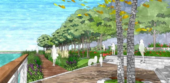 Sketchup景观模型|滨河景观,现代风格 Sketchup景观模型|滨河景观,现代风格