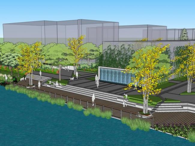 Sketchup景观模型|滨河景观,现代风格 Sketchup景观模型|滨河景观,现代风格