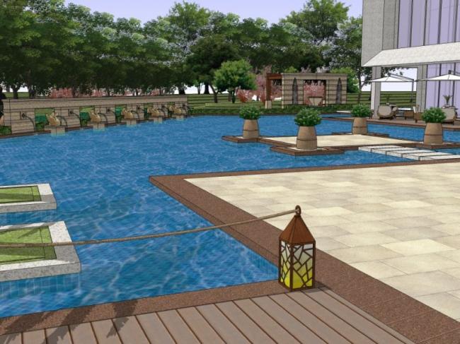 Sketchup景观模型|广场景观,现代风格 Sketchup景观模型|广场景观,现代风格