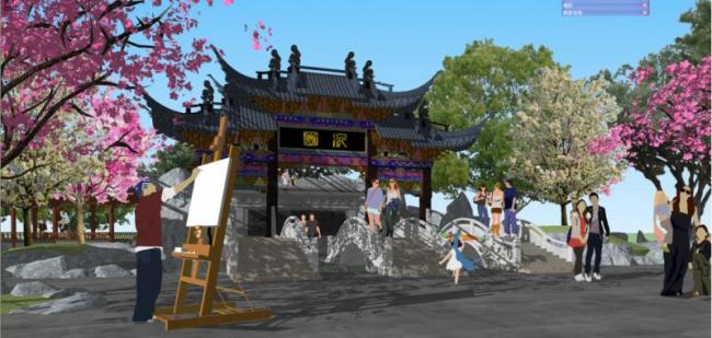 Sketchup景观模型|古典园林景观,中式风格 Sketchup景观模型|古典园林景观,中式风格