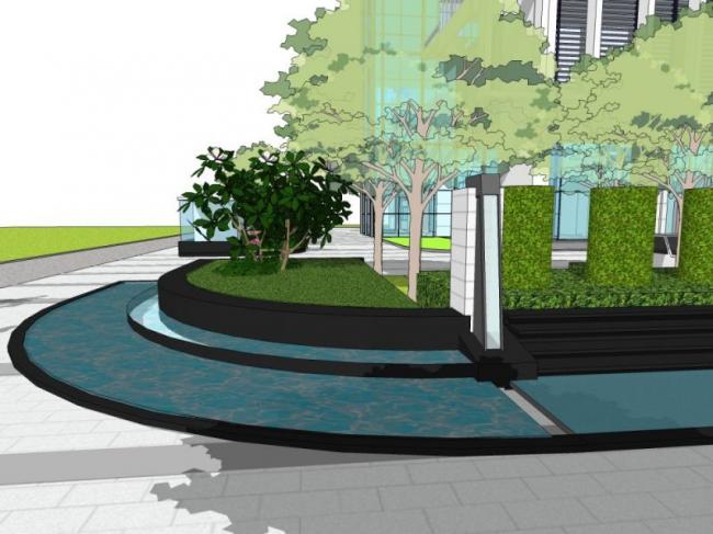 Sketchup景观模型|办公景观,现代风格 Sketchup景观模型|办公景观,现代风格