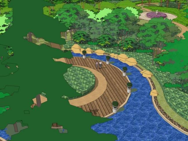 Sketchup景观模型|商业景观,现代风格 Sketchup景观模型|商业景观,现代风格