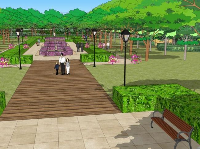 Sketchup景观模型|商业景观,现代风格 Sketchup景观模型|商业景观,现代风格