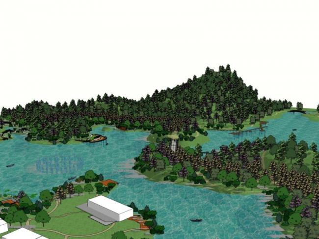 Sketchup景观模型|公园景观,现代风格 Sketchup景观模型|公园景观,现代风格