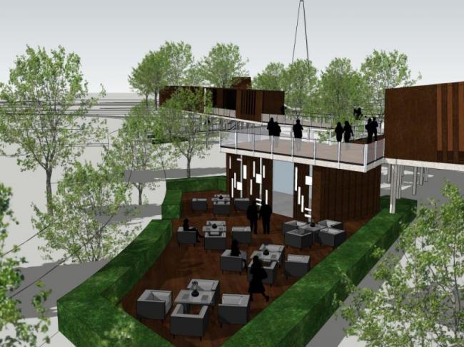 Sketchup景观模型|天桥景观,现代风格 Sketchup景观模型|天桥景观,现代风格