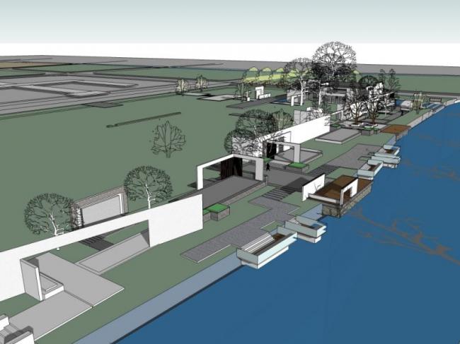 Sketchup景观模型|滨水景观,现代风格 Sketchup景观模型|滨水景观,现代风格