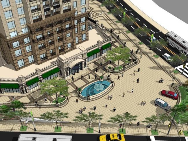 Sketchup景观模型|商业景观,古典风格 Sketchup景观模型|商业景观,古典风格