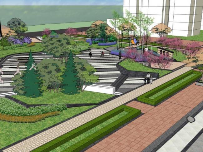 Sketchup景观模型|公园景观,现代风格 Sketchup景观模型|公园景观,现代风格