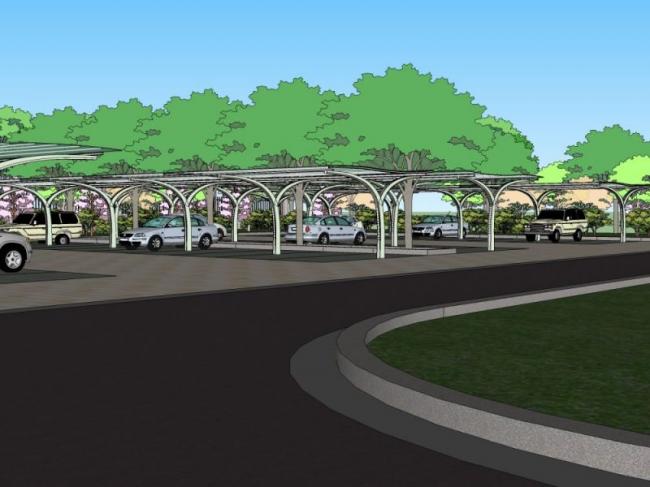 Sketchup景观模型|停车场景观,现代风格 Sketchup景观模型|停车场景观,现代风格