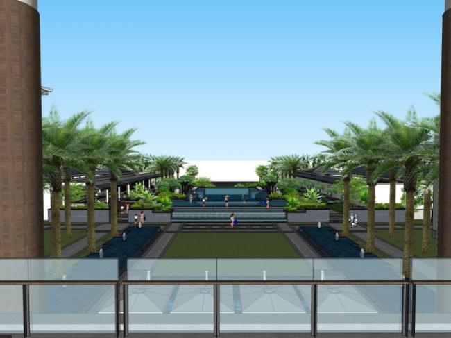 Sketchup景观模型|泳池景观,古典风格 Sketchup景观模型|泳池景观,古典风格