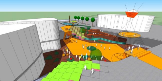 Sketchup景观模型|广场景观,现代风格 Sketchup景观模型|广场景观,现代风格