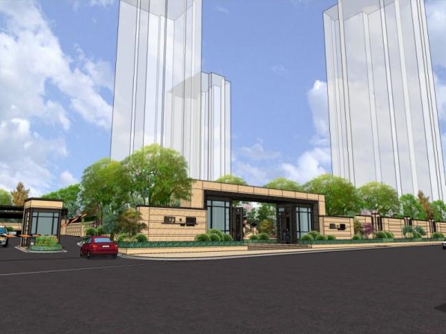 Sketchup景观模型|入口景观,现代风格 Sketchup景观模型|入口景观,现代风格