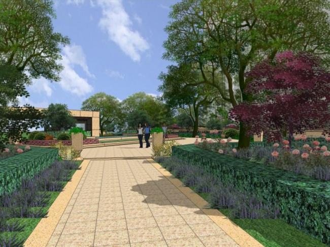 Sketchup景观模型|入口景观,现代风格 Sketchup景观模型|入口景观,现代风格