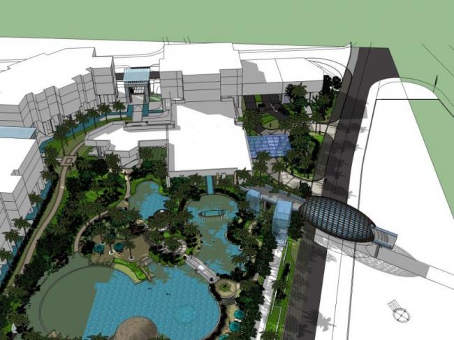 Sketchup景观模型|景区景观,古典风格 Sketchup景观模型|景区景观,古典风格